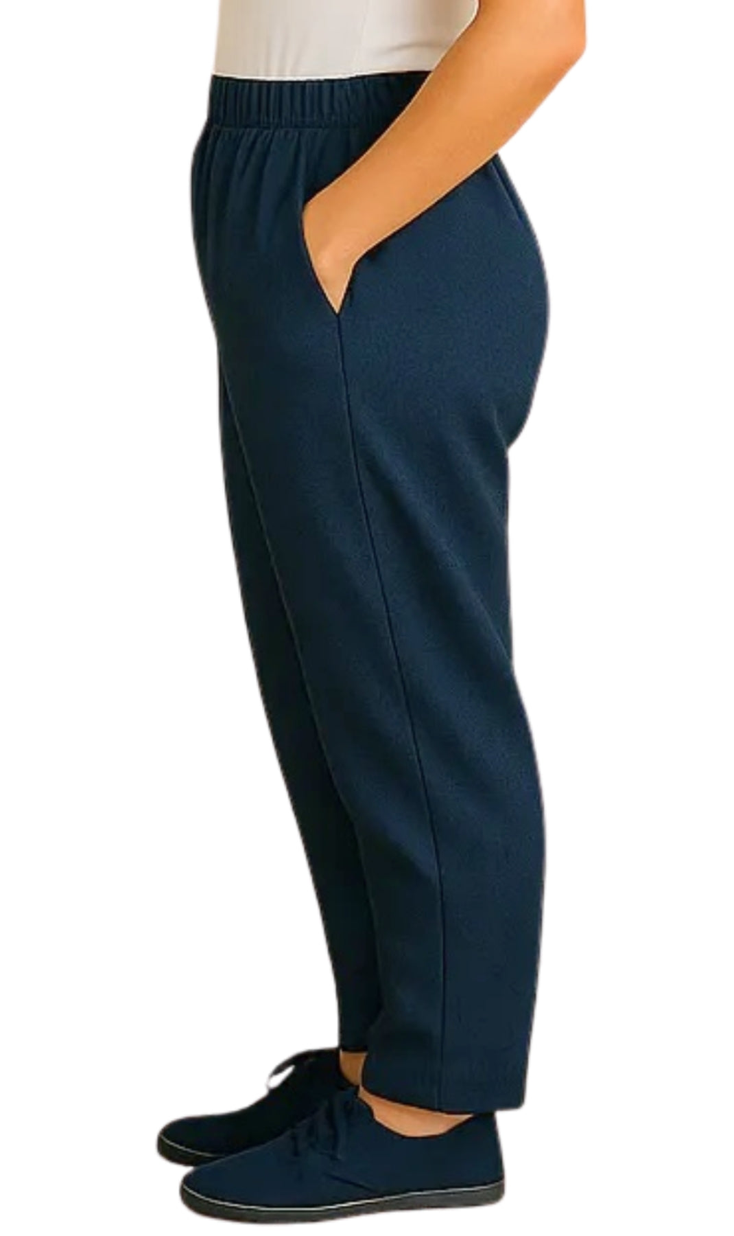 Women's Lightweight Pull-On Denim Jeans with Elastic Waist